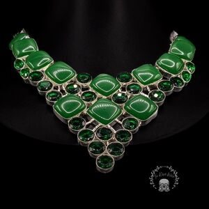 Elegant Green Statement Necklace